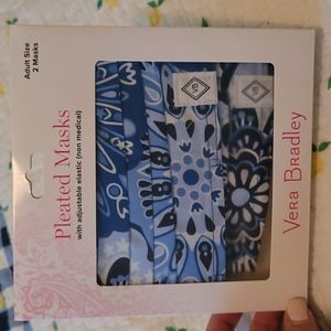 Vera Bradley 2pack pleated masks